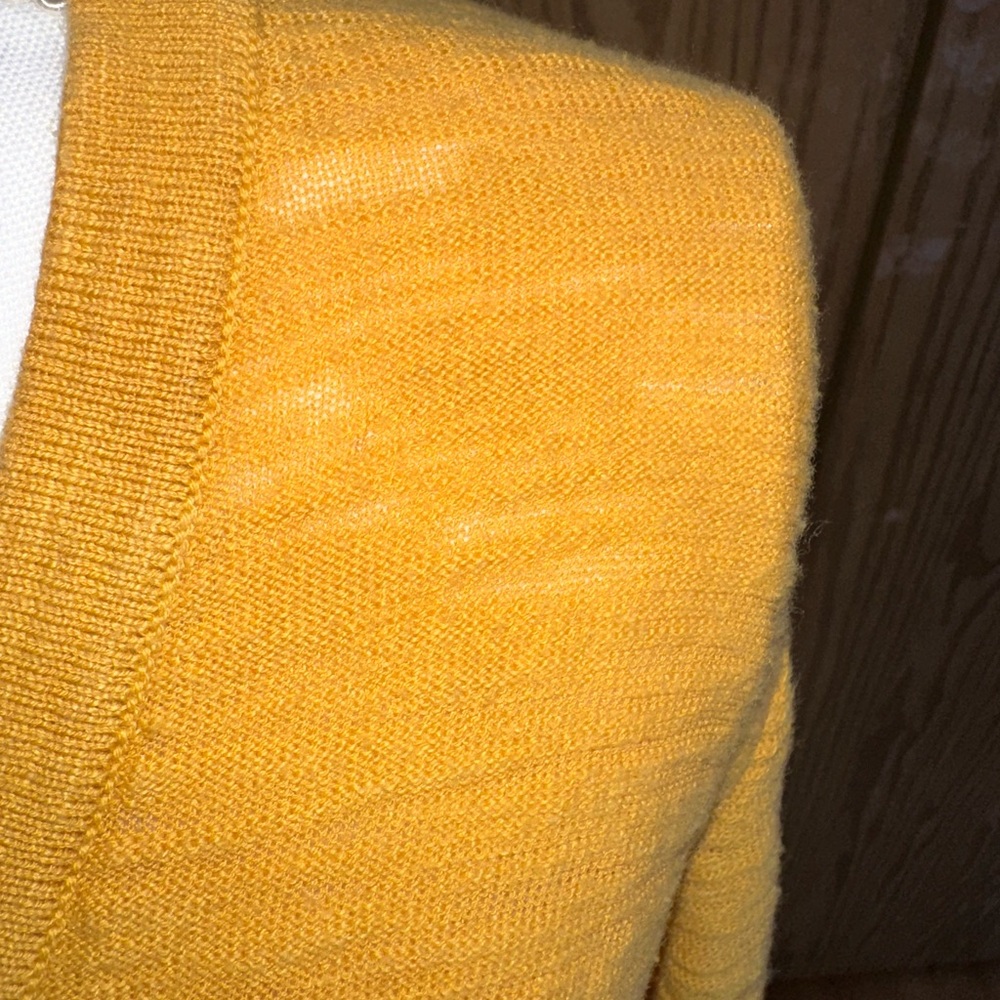 Torrid Mustard Yellow “Boyfriend” Tunic Length Button - up Cardigan - Picture 3 of 5